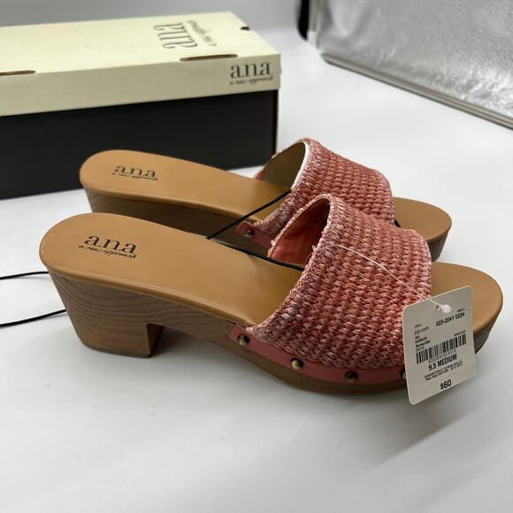 a.n.a Womens Robinson Heeled Sandals Terracotta Pink Size 9.5M - Picture 2 of 13
